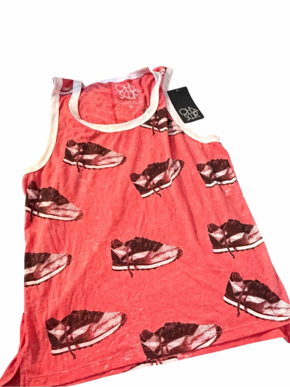 Chaser Red and Black Graphic Tank Top